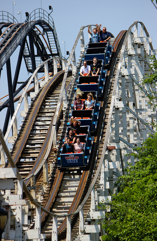 The Wild One Rollercoaster - The American Coaster Enthusiasts Coaster Con 41 at Six Flags America, Upper Marlboro, MD