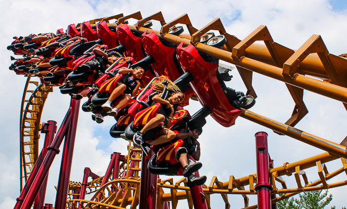 Professor Screamore's Skywinder roller coaster at Six Flags America, Upper Marlboro, MD