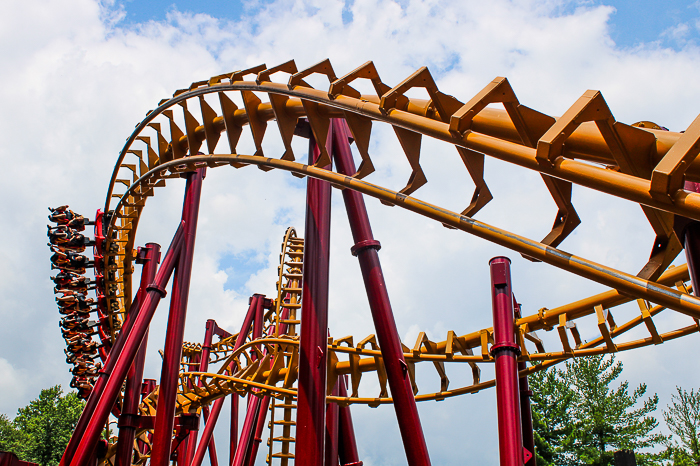 Professor Screamore's Skywinder roller coaster at Six Flags America, Upper Marlboro, MD