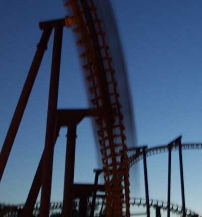 The Batwing Rollercoaster At Six Flags America, Largo, MD