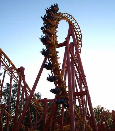 The Mind Eraser Rollercoaster At Six Flags America, Largo, MD