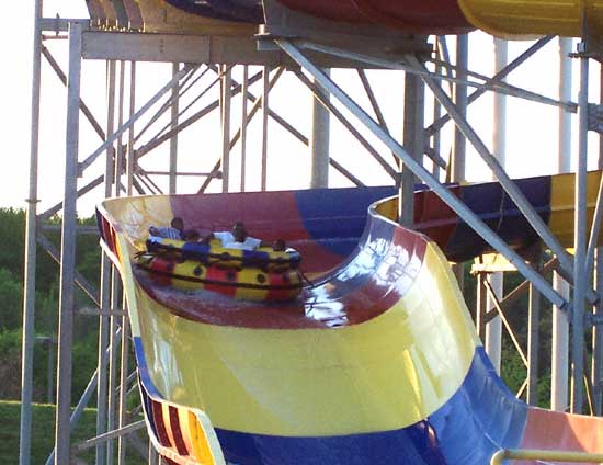 The Penguin's Blizzard River Raft Ride At Six Flags America, Largo, MD