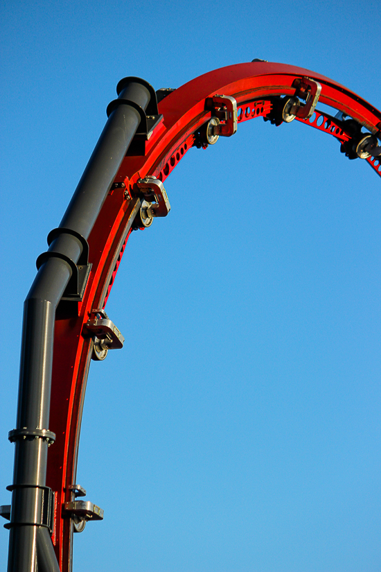 The Harley Quinn Crazy Coaster at Six Flags Discovery Kingdom, Vallejo, California