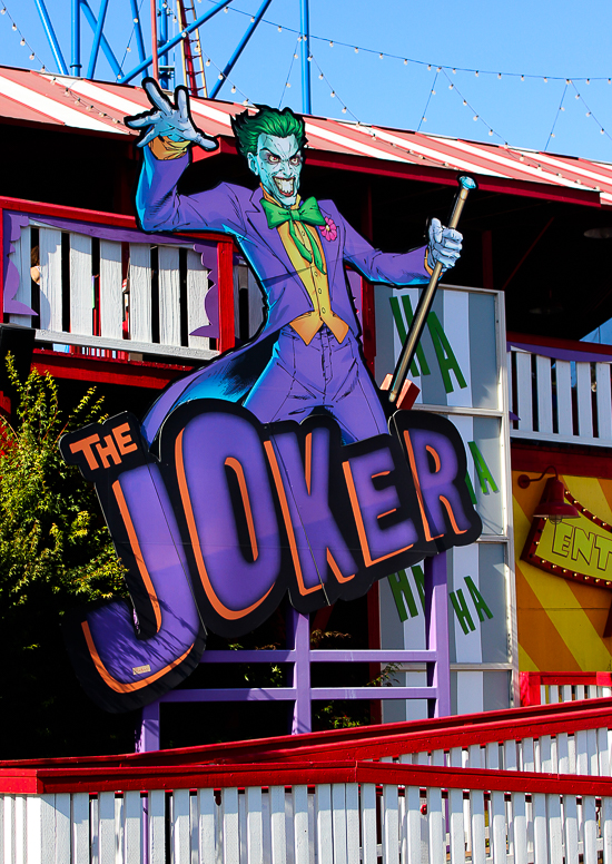 The Joker roller coaster at Six Flags Discovery Kingdom, Vallejo, California