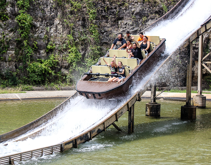 The Batman rollercoaster at Six Flags Fiesta Texas, San Antonio, Texas