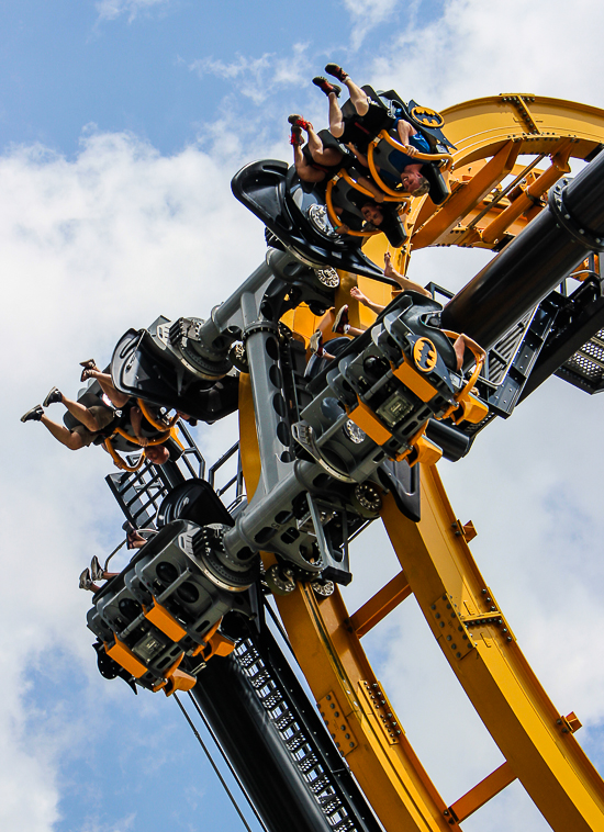 The Batman Rollercoaster at Six Flags Fiesta Texas, San Antonio, Texas