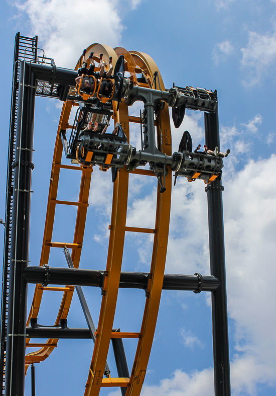 The Batman rollercoaster at Six Flags Fiesta Texas, San Antonio, Texas