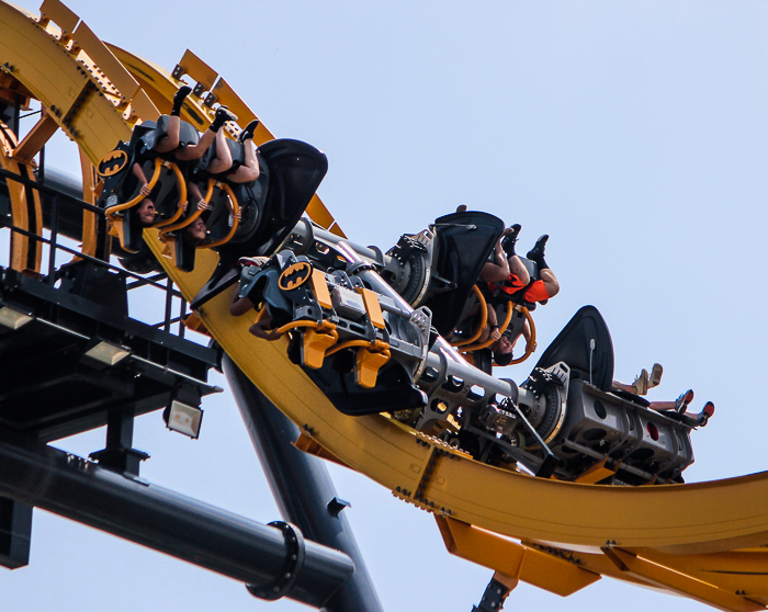 The Batman Rollercoaster at Six Flags Fiesta Texas, San Antonio, Texas