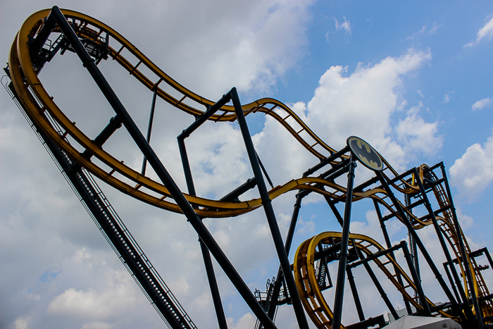 The Batman Rollercoaster at Six Flags Fiesta Texas, San Antonio, Texas