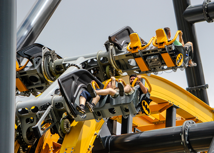 The Batman rollercoaster at Six Flags Fiesta Texas, San Antonio, Texas