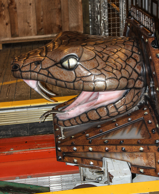 The Iron Rattler rollercoaster at Six Flags Fiesta Texas, San Antonio, Texas