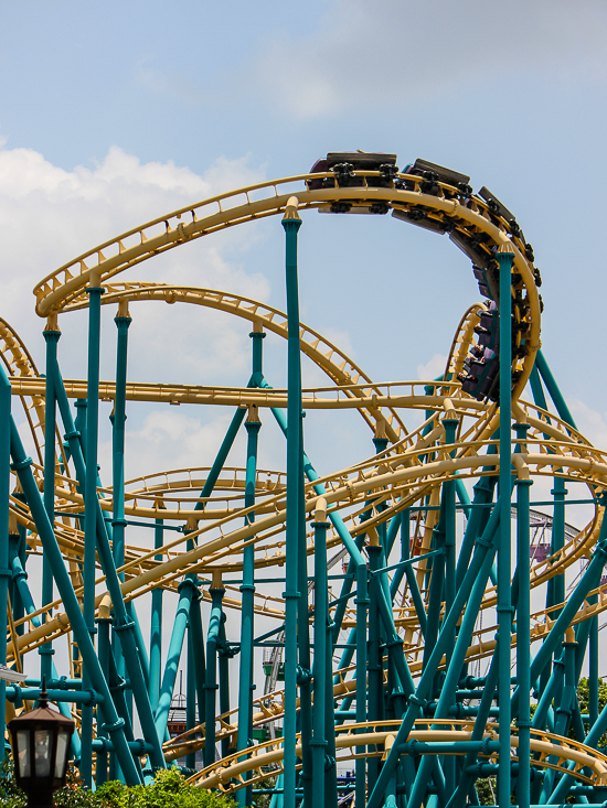 The Poltergeist Rollercoaster at Six Flags Fiesta Texas, San Antonio, Texas