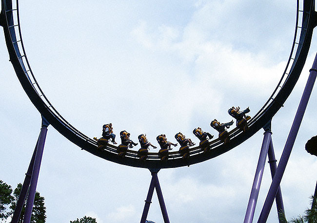 The Bizarro Rollercoaster at Six Flags Great Adventure, Jackson, New Jersey