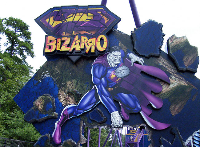 The Bizarro Rollercoaster at  Six Flags Great Adventure, Jackson, New Jersey