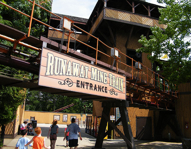 The Runaway Mine Train Rollercoaster at Six Flags Great Adventure, Jackson, New Jersey