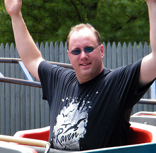 The Road Runner Railway rollercoaster at Six Flags Great Adventure, Jackson, New Jersey