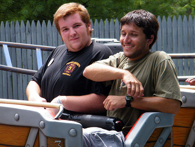 The Road Runner Railway rollercoaster at Six Flags Great Adventure, Jackson, New Jersey