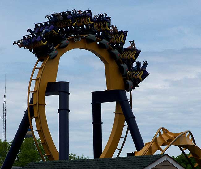 The Batman Rollercoaster at Six Flags Great America, Gurnee, Illinois