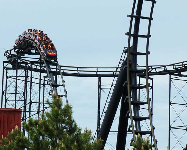 The Demon Rollercoaster at Six Flags Great America, Gurnee, Illinois