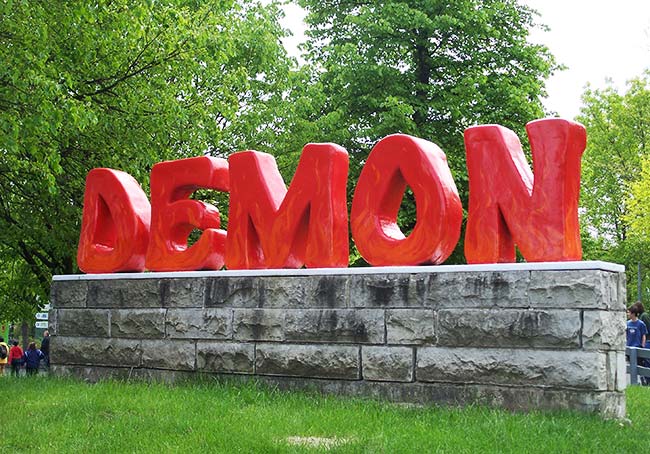 The Demon Rollercoaster at Six Flags Great America, Gurnee, Illinois