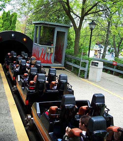 The Demon Rollercoaster at Six Flags Great America, Gurnee, Illinois