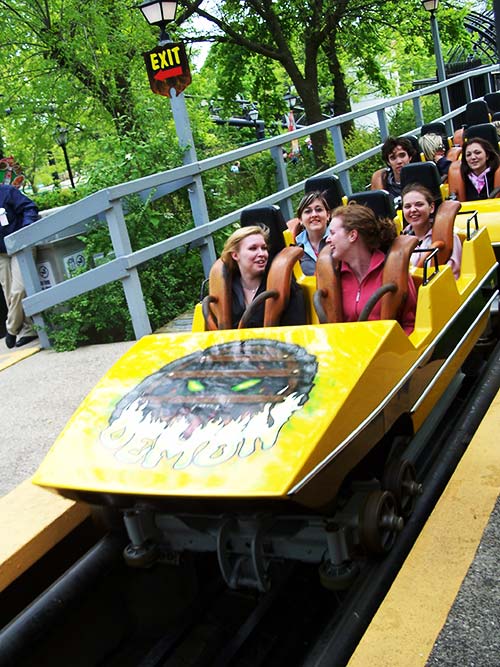 The Demon Rollercoaster at Six Flags Great America, Gurnee, Illinois