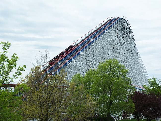 The Great American Eagle Rollercoaster at Six Flags Great America, Gurnee, Illinois