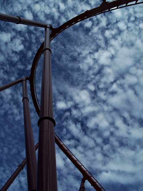 The Raging Bull Rollercoaster at Six Flags Great America, Gurnee, Illinois