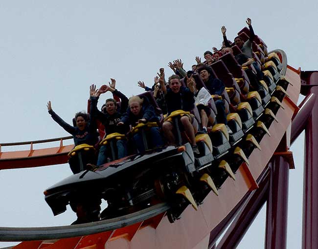 The Raging Bull Rollercoaster at Six Flags Great America, Gurnee, Illinois