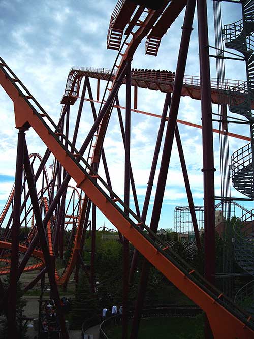 The Raging Bull Rollercoaster at Six Flags Great America, Gurnee, Illinois