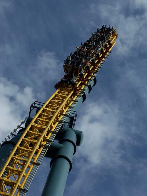 The Vertical Velocity Rolelrcoaster at Six Flags Great America, Gurnee, Illinois