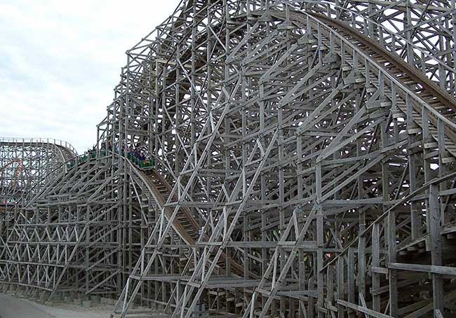 The Viper Rollercoaster at Six Flags Great America, Gurnee, Illinois