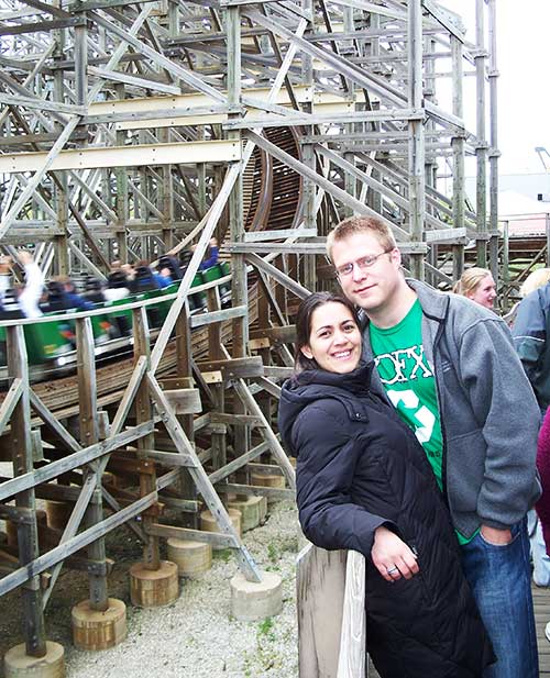 The Viper Rollercoaster at Six Flags Great America, Gurnee, Illinois