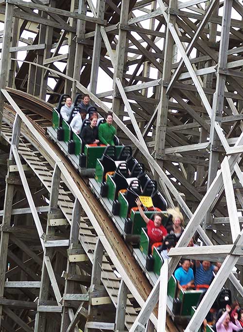 The Viper Rollercoaster at Six Flags Great America, Gurnee, Illinois