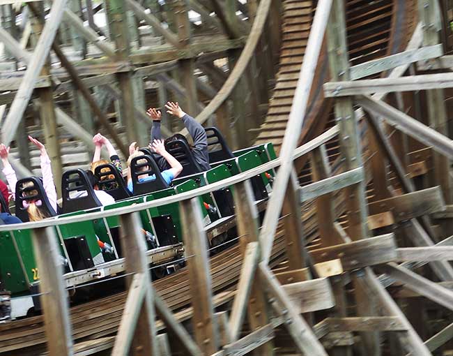 The Viper Rollercoaster at Six Flags Great America, Gurnee, Illinois