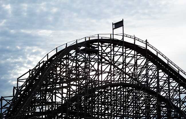 The Viper Rollercoaster at Six Flags Great America, Gurnee, Illinois