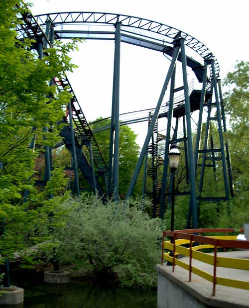 The Whizzer Rollercoaster at Six Flags Great America, Gurnee, Illinois