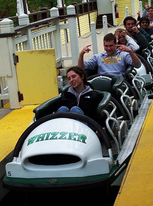 The Whizzer Rollercoaster at Six Flags Great America, Gurnee, Illinois