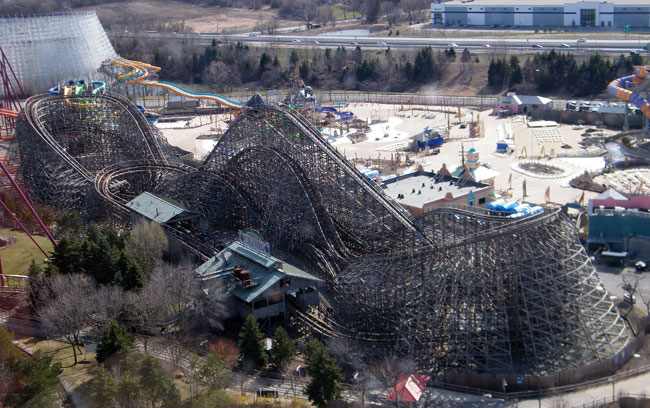 The Viper Roller Coaster at Six Flags Great America, Gurnee, Illinois