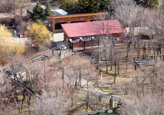 The Whizzer Roller Coaster at Six Flags Great America, Gurnee, Illinois