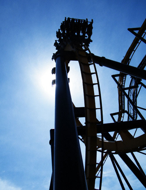 The Batman Roller Coaster at Six Flags Great America, Gurnee, Illinois