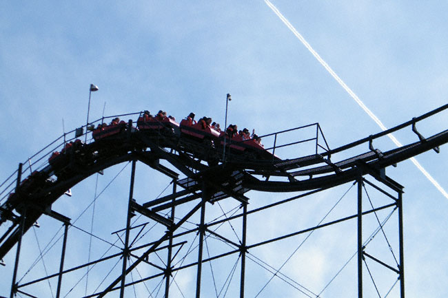 The Demon Roller Coaster at Six Flags Great America, Gurnee, Illinois