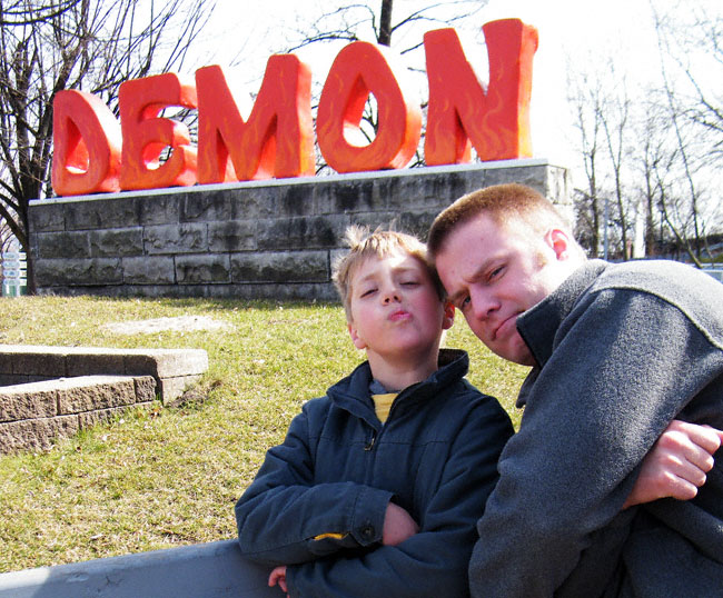 The Demon Roller Coaster at Six Flags Great America, Gurnee, Illinois