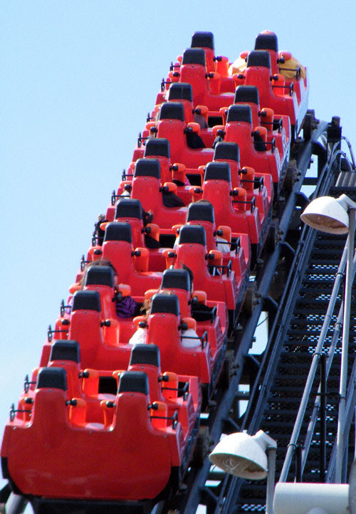 The Demon Roller Coaster at Six Flags Great America, Gurnee, Illinois