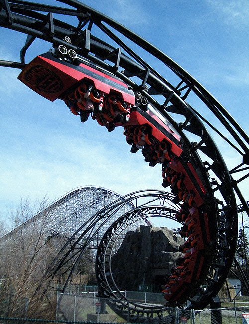 The Demon Roller Coaster at Six Flags Great America, Gurnee, Illinois