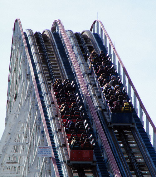 The Great American Eagle Roller Coaster at Six Flags Great America, Gurnee, Illinois