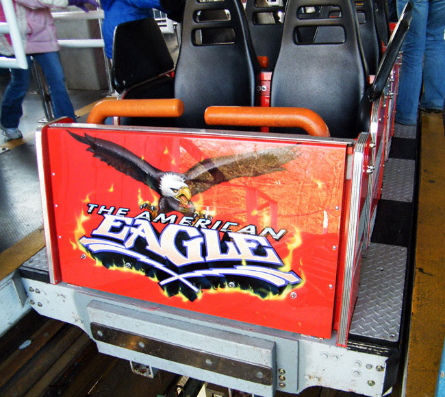 The Great American Eagle Roller Coaster at Six Flags Great America, Gurnee, Illinois