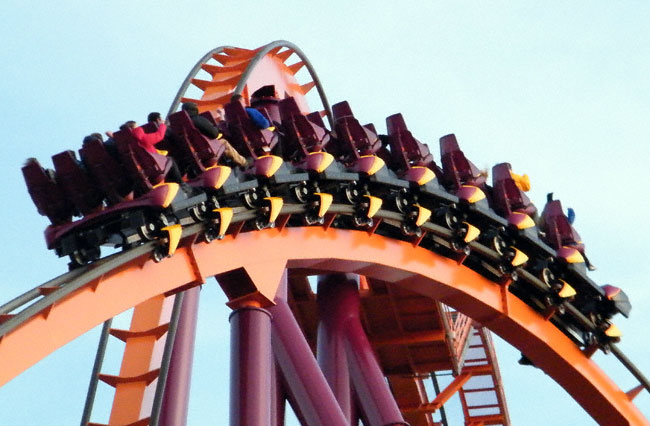 The Raging Bull Roller Coaster at Six Flags Great America, Gurnee, Illinois