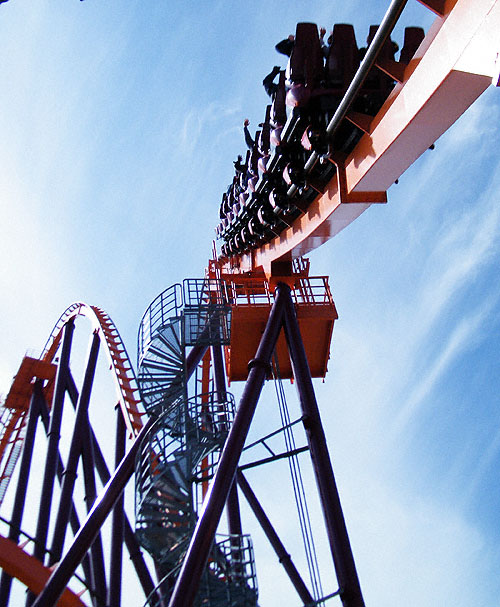 The Raging Bull Roller Coaster at Six Flags Great America, Gurnee, Illinois