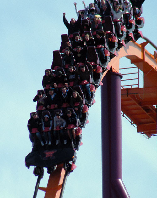 The Raging Bull Roller Coaster at Six Flags Great America, Gurnee, Illinois